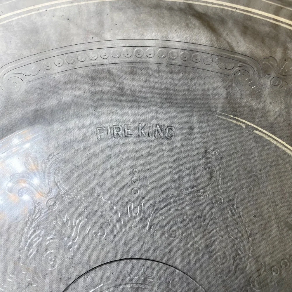 Vintage Fire-King Clear Glass 9
